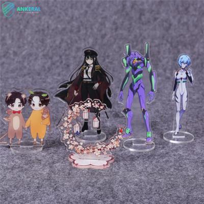 China 2 Sided Clear Printing Acrylic Anime Display Holder Cartoon Characters Acrylic Standee for Children Gifts for sale