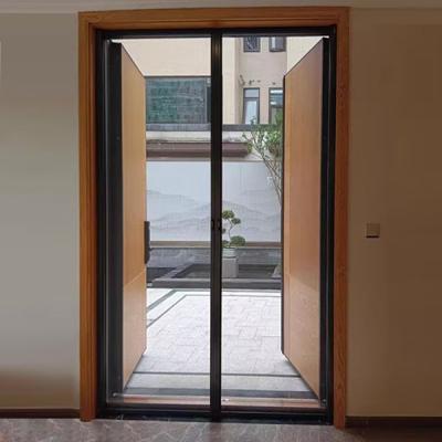 China H2 Roller Screen Door Aluminum Frame Retractable Door Screen OEM for sale