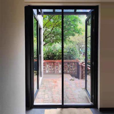 China Fly And Insect Resistance Retractable Window Screens Door System for sale