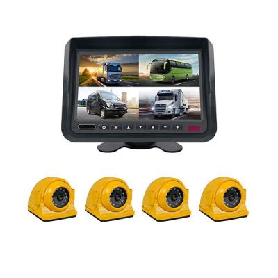 China 130 Degree Car Reverse Truck Rear View Camera System With Quad View Monitor for sale