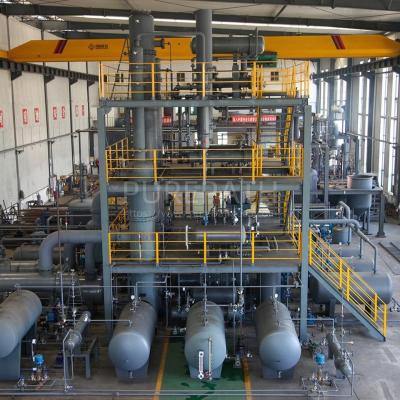 China Solvent System Refining Waste Oil To Base Oil Plant With High Vacuum System for sale