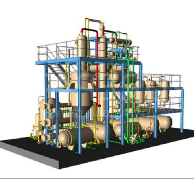 China 2 - 100 Tons Per Day Pyrolysis Oil Distillation Plant For Sludge Oil for sale