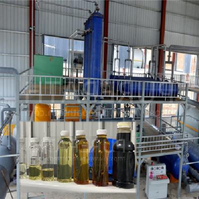 China Environmental Friendly Lube Oil Recycling Plant Used Engine Oil To Diesel 100TPD for sale
