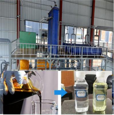 China Scada DCS Lube Oil Recycling Plant PLC Control Equipment Continuous Distillation for sale