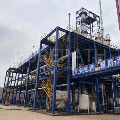 China Sobre a máquina alta da destilação do óleo de desperdício do controle do PLC do rendimento do óleo de 90% para a estação da refinaria de petróleo à venda