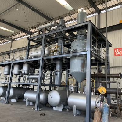 China CE ISO Certified Full Continuous Black Oil Distillation Machine With Turkey Installation Services for sale