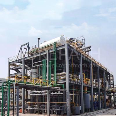 China Genuine Continuous WFE Fractional Distillation Used Oil Distillation Plant To API I/II Base Oil for sale