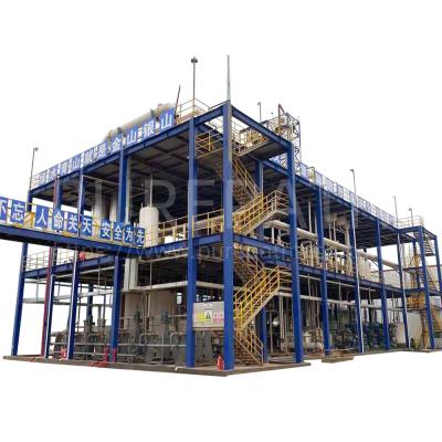 China Wipe Film And Short Path Evaporator Distillation Used Oil Recycling Plant With Explosion Proof Motor for sale