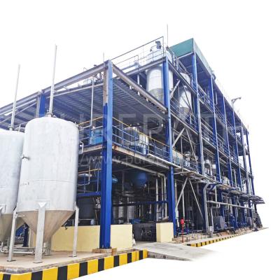 China Genuine Continuous WFE Fractional Distillation Used Oil Recycling Plant To API I/II Base Oil for sale