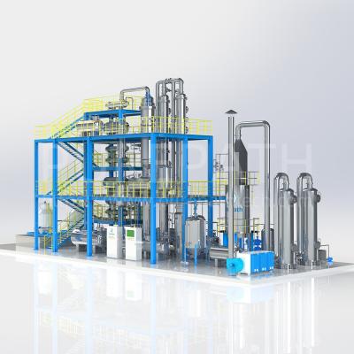 China Ayuda del ODM del OEM 2 a 200 toneladas por la máquina de la destilación del residuo del día al aceite bajo inodoro en venta