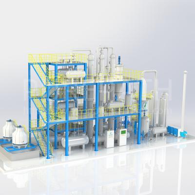 China Wipe Film And Short Path Evaporator Distillation Used Oil Distillation Plant With Explosion Proof Motor for sale