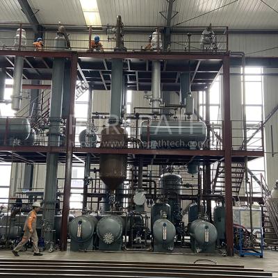 China No Waste Generated Black And Red  Base Oil Extraction Plants With PLC Scada Control for sale