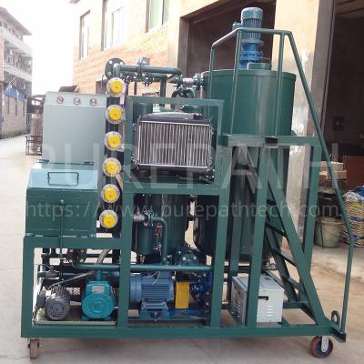 China 3000L/H Vacuum Lubricating Oil Purifier Machine 5-10 Microns High Precision for sale
