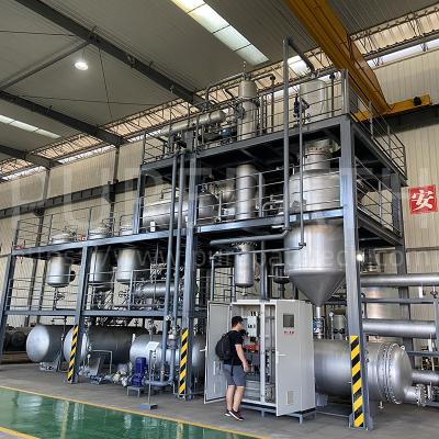 China Scada DCS PLC Control Used Oil Refinery Equipment Continuous Distillation for sale