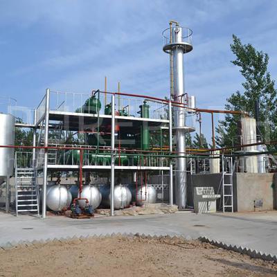 China Destilería de calefacción del aceite de la pirolisis del neumático de la máquina de la refinería del residuo del horno en venta