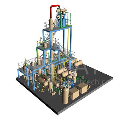 China 15TPD Pyrolysis Oil Regeneration Plant High Vacuum Oil Solvent Extraction Plant for sale