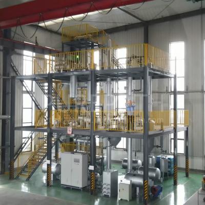 China Factory Directly Provided Continuous PLC Automatic Control Waste Oil Recycling Machine To API I/II Base Oil for sale