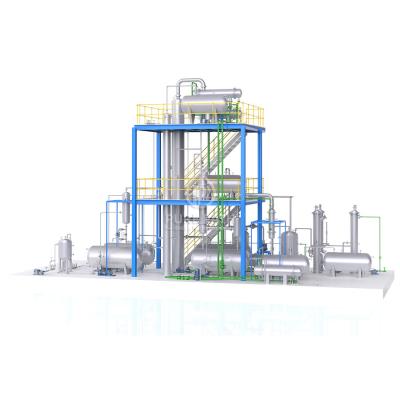 China Continuous WFE Fractional Distillation Plant Oil Treatment Machine To API Base Oil for sale