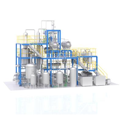 China WFE Short Path Evaporator Distillation Plant Oil Regeneration With Explosion Proof Motor for sale