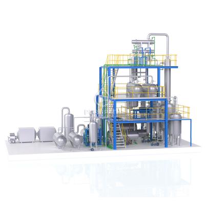 China Wipe Film Evaporator Distillation Plant Oil Regeneration Machine With Explosion Proof Motor for sale