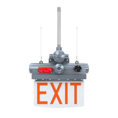 China Explosion Proof Exit Sign Light Fixture 100-277V For Hazardous Locations for sale