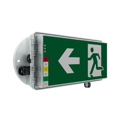 China Copper Free Aluminum Explosion Proof Exit Emergency Lights 100-277V for sale