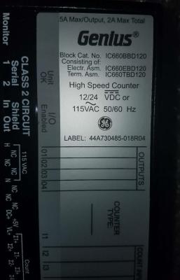 China IC660BBD120 BLOCK AUTOMATION GE FANUC HIGH SPEED COUNTER MODULE EMERSON for sale