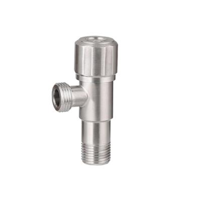 China Bathroom Faucet Angle Valve Chrome Stainless SUS 201 Male Connection for sale
