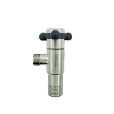 China Quick Open Sanitary Angle Valve 3 4 SS304 SS201 Single Type for sale