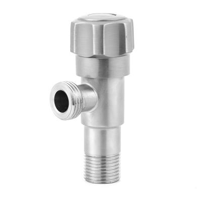 China OEM SS201 Brushed Angle Valve Shut Off Angle Stop For Toilets Sink for sale