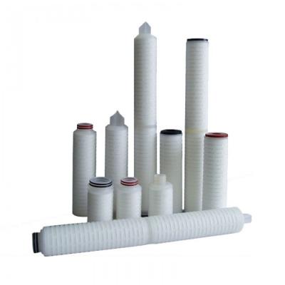 China Microporous Folded Membrane Filter Cartridge Ro Water Treatment Plant Accessories for sale
