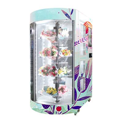 中国 花屋のみずみずしい花の場所の自動販売機はリモート・コントロール システム24時間の自動化した 販売のため