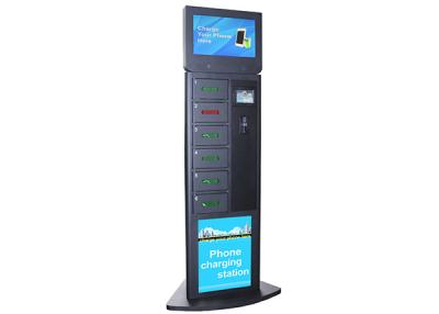 China 6 Secured Electronic Lockers Cell Phone Charging Kiosks for Airport / Train Station / Bus Station for sale