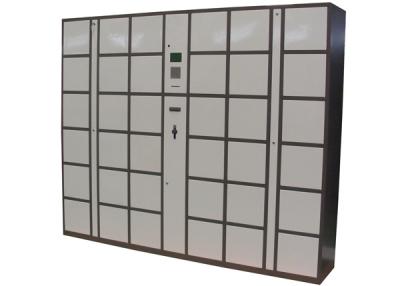 China Steel Electronic Luggage Lockers Box Station with 36 Doors Large Size Smart Cards Integrated for sale
