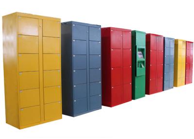 China 76 Doors Rental Stainless Steel Luggage Lockers , Electronic Parcel Lockers for Park for sale