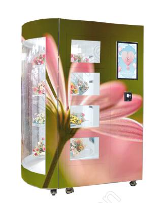 China 24 Hours Mini Mart Flower Vending Lockers Machine Smart Card Payment Cold Rolled Steel for sale