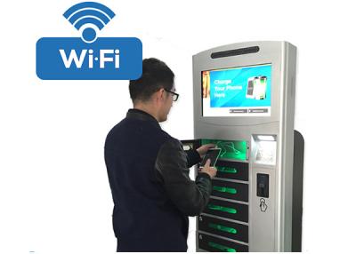 China Coins / Bills Payment Cell Phone Charging Station Kiosk Hotspot Wifi Connection for sale