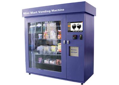 China Grande máquina de venda automática do mercado da janela de vidro mini com painel de controlo industrial da categoria à venda