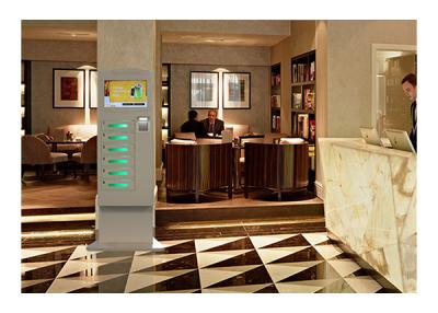 China Touch Screen WIFI Ticketing Cell Phone Charging Stations Self Service for Casino Bar Coffee Restaurant Club for sale