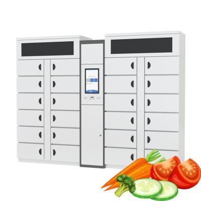 China Winnsen Refrigerated Smart Food Fruit Lockers Outdoor Dynamic Cooling for sale