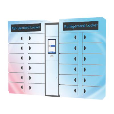 China Outdoor Cake Fresh Refrigerated Locker 24 Hours Self Service Smart Cabinet for sale