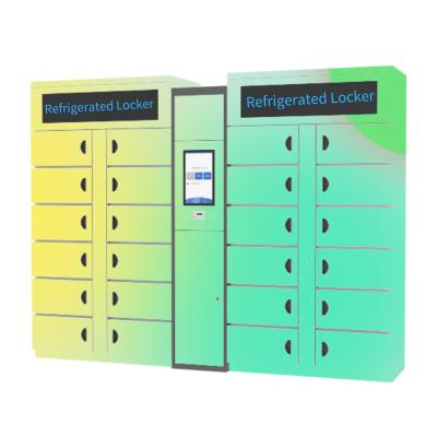 China Food Icecream Refrigerated Locker Smart Cabinet 24Hours Self Service for sale
