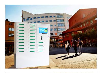 China 24 Box Cell Phone Charging Kiosk / Valet Charging Station For School University Library Vending Machine Kiosk for sale
