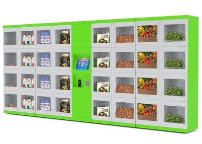 China Alimento automatizado do refrigerador que vende portas diferentes do tamanho dos cacifos para a rua/faculdade/aeroporto à venda