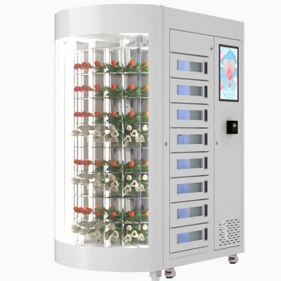 China Luxury Flower Bouquet Vending Machine With Big Touch Screen 220V High Capacity for sale