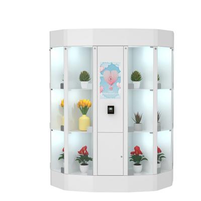 China 22 Inch Touch Screen Flower Vending Locker With Refrigerator Cooling System for sale