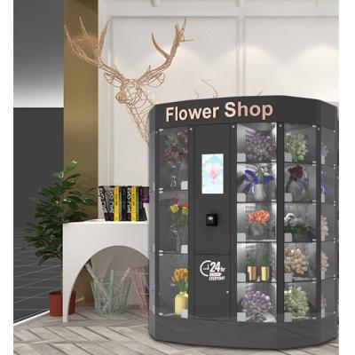 China 22 Inch Convenient Flower Vending Lockers Machine Steel Cabinet for sale