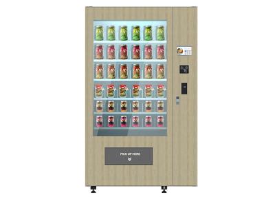 China Smart Fresh Salad Vending Machine With Wooden Outlook / Elevator System for sale