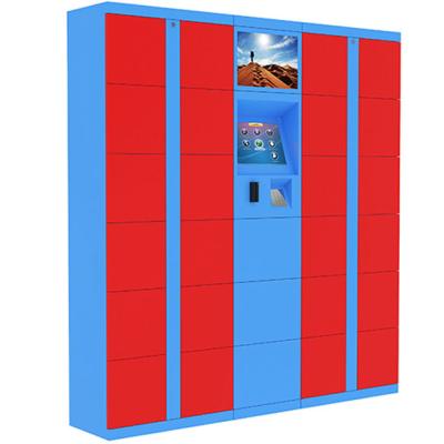 China Outdoor Parcel Delivery Locker PIN QR Code For Residential Area Cold Rolled Steel WIFI Network for sale