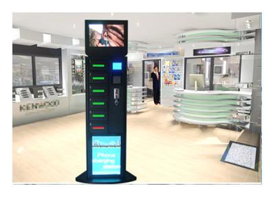 China Shopping Mall Cell Phone Charging Station , Mobile Phone Charging Kiosk for sale